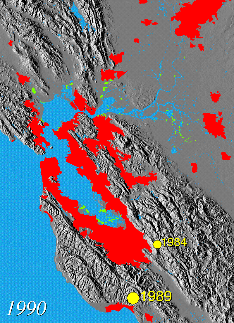 Wetlands in San Francisco in 1990, sfbay.wr.usgs.gov